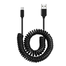 Заредете изображение във визуализатора на галерията – Cable coiled  - USB to Type C - 66W 5A 1 metre black
