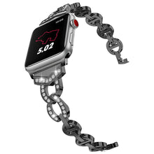 Заредете изображение във визуализатора на галерията – Bracelet loop for Apple Watch 38/40/41 design 3 black

