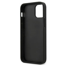Заредете изображение във визуализатора на галерията – Etui BMW BMHCP12SPUCARTCBK iPhone 12 mini 5,4" czarny/black hardcase M Collection PU Carbon Stripe
