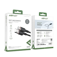 Заредете изображение във визуализатора на галерията – Acefast cable usb a to type c 3a c2-04 silicone silicone 1,2m black
