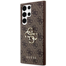 Заредете изображение във визуализатора на галерията – Guess GUHCS23L4GMGBR S23 Ultra S918 brown/brown hardcase 4G Big Metal Logo
