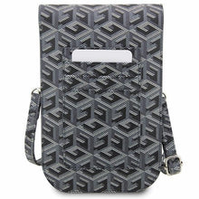 Заредете изображение във визуализатора на галерията – Original GUESS Handbag GCube Stripe GUWBHGCFSEK black
