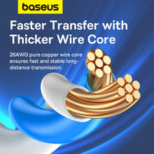 Заредете изображение във визуализатора на галерията – Baseus High Speed ​​Cat 6 RJ-45 1000Mb/s Ethernet cable 3m round - blue
