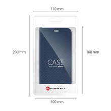 Заредете изображение във визуализатора на галерията – Forcell Luna carbon калъф тип книга -  xiaomi redmi 10c blue - TopMag
