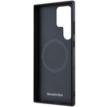 Заредете изображение във визуализатора на галерията – Original Case - hardcase Leather Debossed Line MagSafe MEHMS24L23RBGVK for Samsung Galaxy S24 Ultra Black
