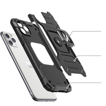Заредете изображение във визуализатора на галерията – Wozinsky Ring Armor Case Kickstand Tough Rugged Cover for iPhone 11 Pro pink
