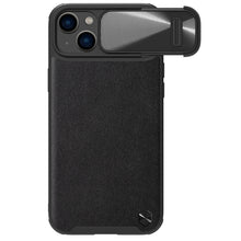 Заредете изображение във визуализатора на галерията – Nillkin CamShield Leather S Case iPhone 14 Plus cover with camera cover black
