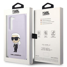 Заредете изображение във визуализатора на галерията – Karl Lagerfeld KLHCS23MSNIKBCU S23+ S916 hardcase purple/purple Silicone Ikonik
