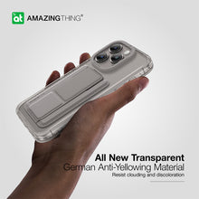 Заредете изображение във визуализатора на галерията – Amazing Thing Titan Pro Mag Wallet Case IP156.1PTWGY for Iphone 15 Pro titanium with stand
