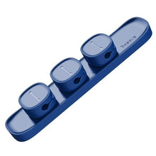 Заредете изображение във визуализатора на галерията – BASEUS cable organizer Cross Peas Cable Clip Blue ACWDJ-03
