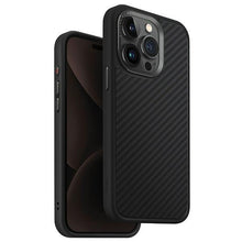 Заредете изображение във визуализатора на галерията – Uniq case Keva iPhone 15 Pro Max 6.7" Magclick Charging black/carbon black
