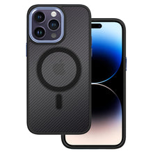 Заредете изображение във визуализатора на галерията – Tel Protect Magnetic Carbon Case for Iphone 13 Pro Black-purple
