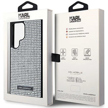 Заредете изображение във визуализатора на галерията – Karl Lagerfeld Rhinestone Metal Logo case for Samsung Galaxy S24 Ultra - silver
