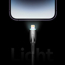 Заредете изображение във визуализатора на галерията – Baseus Glimmer Series cable USB-A - Lightning 2.4A 480Mbps 1m blue
