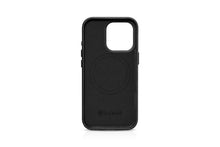 Заредете изображение във визуализатора на галерията – iPhone 15 Pro iCarer Oil Wax Premium Leather MagSafe Compatible Leather Case - Black
