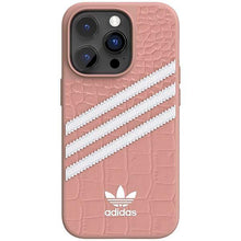 Заредете изображение във визуализатора на галерията – Adidas OR Samba Alligator iPhone 14 Pro 6.1" pink-white/mauve-white 50200
