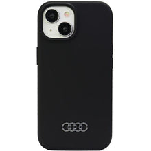 Заредете изображение във визуализатора на галерията – Original Case AUDI hardcase Silicone Case AU-LSRIP15P-Q3/D1-BK for Iphone 15 Plus black
