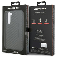 Заредете изображение във визуализатора на галерията – AMG AMHCS23MBLSCA S23+ S916 black/black hardcase Carbon Stripe&amp;Embossed
