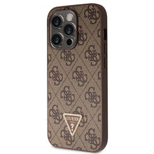 Заредете изображение във визуализатора на галерията – Original Case GUESS hardcase Crossbody 4G Metal Logo GUHCP15LP4TDSCPW for Iphone 15 Pro brown
