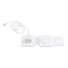 Заредете изображение във визуализатора на галерията – Wireless charger Qi 3in1 15W P14 working with MagSafe white
