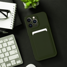 Заредете изображение във визуализатора на галерията – CARD Case for IPHONE 15 PRO MAX green
