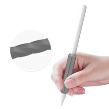 Заредете изображение във визуализатора на галерията – Stoyobe Silicone Holder Set of Silicone Holders for Apple Pencil 1 / Apple Pencil 2 / Huawei M-Pencil black+gray+white (3 pcs.)
