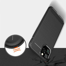 Заредете изображение във визуализатора на галерията – Carbon Case flexible cover for iPhone 11 Pro Max black
