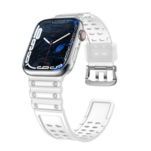 Заредете изображение във визуализатора на галерията – Strap Triple Protection strap for Apple Watch SE, 8, 7, 6, 5, 4, 3, 2, 1 (41, 40, 38 mm) band bracelet transparent

