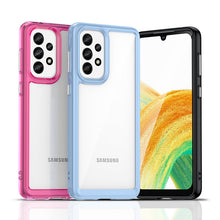 Заредете изображение във визуализатора на галерията – Outer Space Case for Samsung Galaxy A33 5G cover with a flexible frame blue
