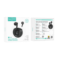 Заредете изображение във визуализатора на галерията – HOCO wireless bluetooth headset TWS EW32 Gentle black
