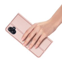 Заредете изображение във визуализатора на галерията – Dux Ducis Skin Pro Case for Samsung Galaxy A04e Flip Card Wallet Stand Pink
