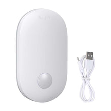 Заредете изображение във визуализатора на галерията – Baseus led (white light) aisle light with motion detector + cable for charging dgsun-rb02 white - TopMag
