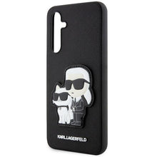Заредете изображение във визуализатора на галерията – Karl Lagerfeld KLHCA34SANKCPK A34 5G A346 hardcase black/black Saffiano Karl &amp; Choupette
