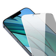Заредете изображение във визуализатора на галерията – Baseus Privacy Tempered Glass for iPhone 14 / 13 Pro / 13 Full Screen 0.4mm Privacy Filter Anti Spy + Mounting Kit
