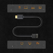 Заредете изображение във визуализатора на галерията – Ugreen HD103 Cable 270 Degree HDMI 2.0 / 4K / 60Hz / 1080p / 30AWG / 3m Black (10122)
