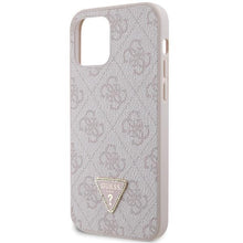 Заредете изображение във визуализатора на галерията – Guess GUHCP12MP4TDSCPP Case for iPhone 12 / 12 Pro - Pink Crossbody 4G Metal Logo
