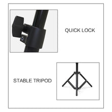 Заредете изображение във визуализатора на галерията – Ring lamp 26cm diameter + tripod 1,6m
