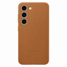 Заредете изображение във визуализатора на галерията – Samsung Leather Cover case for Samsung Galaxy S23 genuine camel leather case (EF-VS911LAEGWW)
