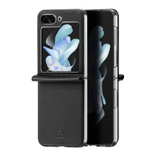 Заредете изображение във визуализатора на галерията – Samsung Galaxy Z Flip5 5G Flip Leather Case Wallet Back Cover Dux Ducis Bril - Black
