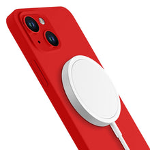 Заредете изображение във визуализатора на галерията – Apple iPhone 14 Plus - 3mk Hardy Silicone MagCase Red
