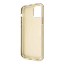 Заредете изображение във визуализатора на галерията – Guess GUHCN58RSSASGO iPhone 11 Pro złoty/gold hard case Saffiano 4G Circle Logo
