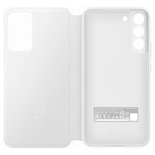 Заредете изображение във визуализатора на галерията – Samsung Smart Clear View Standing Cover Case Antibacterial Smart Flip Case Samsung Galaxy S22 + (S22 Plus) White (EF-ZS906CWEGEE)
