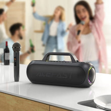 Заредете изображение във визуализатора на галерията – Acefast K1 wireless karaoke speaker with 2 microphones - black
