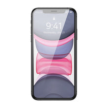 Заредете изображение във визуализатора на галерията – Baseus Full Screen Tempered Glass for iPhone 11 / XR with Speaker Cover 0.4mm + Mounting Kit
