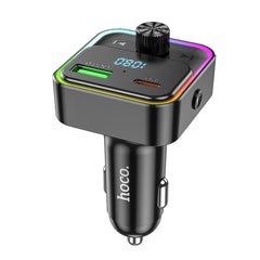 HOCO car charger Bravery PD30W QC3.0 + transmitter FM Bluetooth E81 black