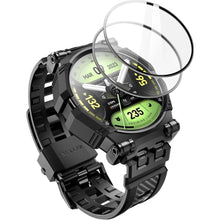 Заредете изображение във визуализатора на галерията – IBLSN ArmorBox Supcase Set Case, Strap and Glass for Samsung Galaxy Watch 4/5/6 (44 mm) - Black

