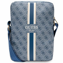 Заредете изображение във визуализатора на галерията – Guess Bag GUTB10P4RPSB 10" blue/blue 4G Stripes Tablet Bag
