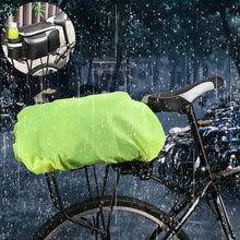 Заредете изображение във визуализатора на галерията – Wozinsky Universal Waterproof Rain Cover for Bike Pannier Bag or Backpack green (WBB5YW)
