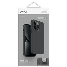 Заредете изображение във визуализатора на галерията – Uniq case Lino Hue iPhone 14 Plus 6.7" Magclick Charging grey/charcoal grey
