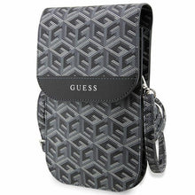 Заредете изображение във визуализатора на галерията – Original GUESS Handbag GCube Stripe GUWBHGCFSEK black
